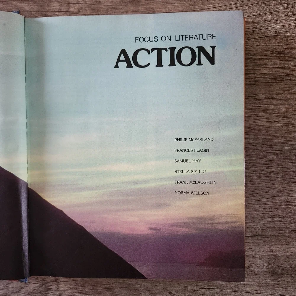 Focus on Literature Action Houghton Mifflin Vintage Hardcover Textbook Anthology